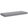 vidaXL Wandschap zwevend 60x23,5x3,8 cm MDF grijs