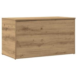 vidaXL Opbergkist 84x42x46 cm bewerkt hout artisanaal eikenkleurig
