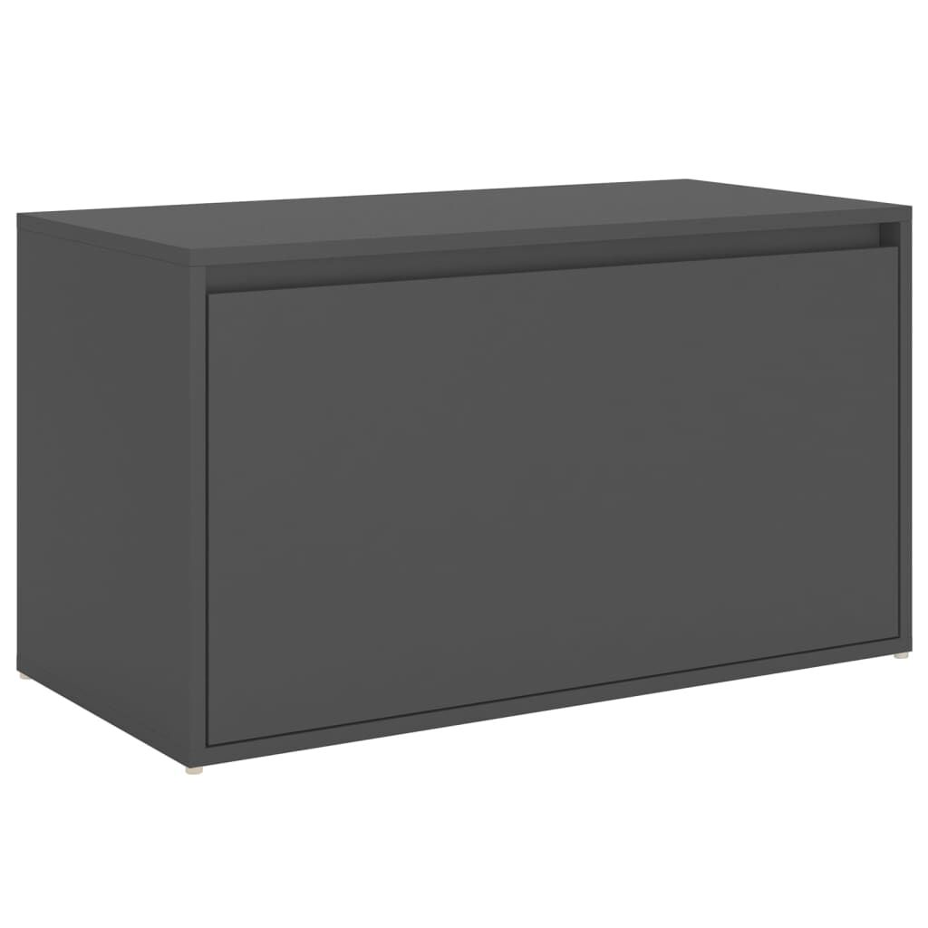 Tv-meubel met wieltjes 80x40x45 cm bewerkt hout zwart kopen