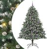 vidaXL Kunstkerstboom Groen 210 cm PVC en Plastic en Staal