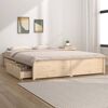 vidaXL Bedframe met lades wit 135x190 cm