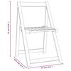vidaXL Tuinstoelen inklapbaar 6 st massief acaciahout