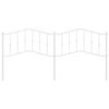 vidaXL Vervangend hoofdbord 193 cm metaal wit