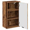vidaXL Badkamer Kast Oud Hout 39 x 23,5 x 65 cm Bewerkt hout & Metaal
