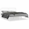 vidaXL Bedframe met hoofdbord metaal wit 160x200 cm