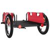 vidaXL Fietstrailer oxford stof en ijzer rood