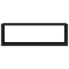 vidaXL Wandschappen kubus 4 st 80x15x26,5 cm bewerkt hout zwart