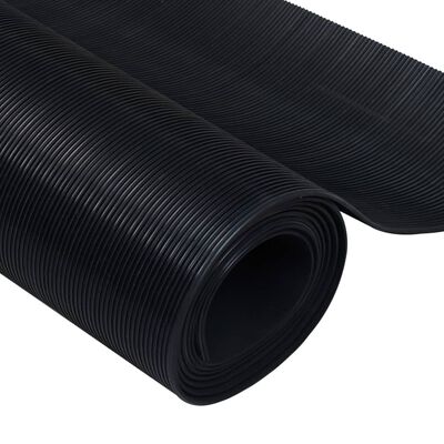 vidaXL Vloermat anti-slip 3 mm 1,5x2 m rubber fijne ribbel