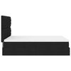 vidaXL Ottoman bed met matras 140x200cm stof zwart