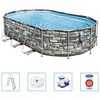 Bestway Zwembadset Power Steel Comfort Jet Series ovaal 610x366x122 cm