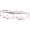 vidaXL Bedframe met LED-verlichting zwart 100x200 cm