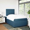 vidaXL Boxspring met matras fluweel blauw 120x190 cm