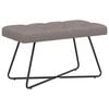 vidaXL Bank met knoopverstelling Taupe 80 x 40 x 46 cm Stof