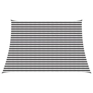 vidaXL Zonneschaduwzeil Antraciet en Wit 3 / 4 x 3 m HDPE