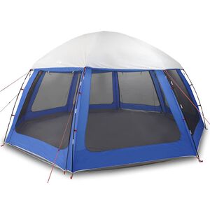 vidaXL Zwembadtent afneembare buitentent gaaswanden azuurblauw