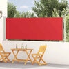 vidaXL Tuinscherm uittrekbaar 117x600 cm rood