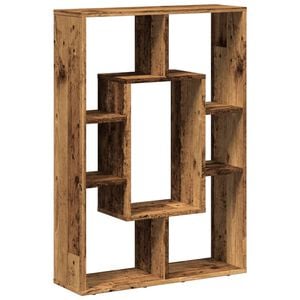 vidaXL Boekenkast 63x20x90 cm bewerkt hout oud houtkleurig