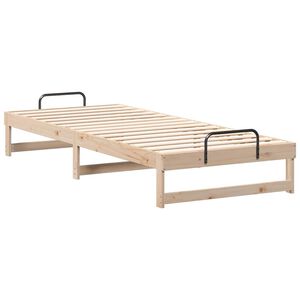 vidaXL Bedframe Bruin 80 x 220 cm Massief grenenhout