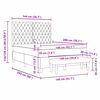 vidaXL Boxspring bed met matras Donkerblauw 140 x 200 cm Fluweel