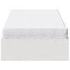 vidaXL Slaapbank met matras 100x200 cm massief grenenhout wit