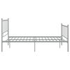 vidaXL Bedframe metaal grijs 120x200 cm