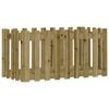 vidaXL Plantenbak verhoogd hekontwerp 100x50x50 cm ge&iuml;mpregneerd hout