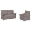 vidaXL Bankstel 2 st Taupe Stof