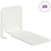 vidaXL Drijvende plank met plank 8 pcs Wit 6 x 10,8 x 6,6 cm