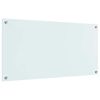 vidaXL Keuken Achterwand Wit 100 x 50 cm gehard glas