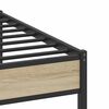 vidaXL Bedframe zonder matras hout sonoma eikenkleurig 160x200 cm