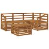 vidaXL Buiten bankenset 5 pcs Naturel Massief Acaciahout
