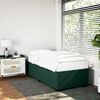 vidaXL Bedframe zonder matras 100x200 cm fluweel donkergroen