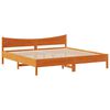 vidaXL Bedframe zonder matras massief grenenhout wasbruin 200x200 cm