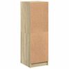 vidaXL Hoge kast met glazen deuren 35x37x109 cm sonoma eikenkleurig