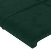 vidaXL Bedframe zonder matras 140x200 cm fluweel donkergroen