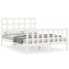 vidaXL Bedframe zonder matras massief grenenhout wit 120x200 cm