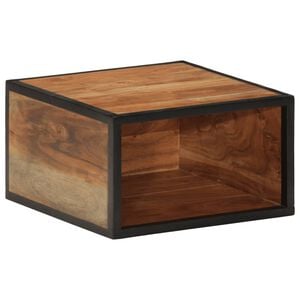 vidaXL Nachtkastje wandgemonteerd 35x35x20 cm massief acaciahout