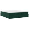 vidaXL Ottoman bed met matras 180x200 cm fluweel donkergroen