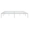 vidaXL Bedframe metaal wit 193x203 cm