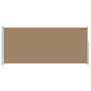 vidaXL Uittrekbaar Zijscherm Taupe 300 x 180 cm Polyester