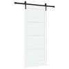 vidaXL Schuifdeur ORKDAL 86 x 198,5 cm Bewerkt hout Wit en zwart