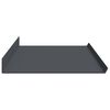 vidaXL Drijvende plank 2 pcs Antraciet 100 x 18 x 2,5 cm Staal