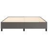 vidaXL Boxspring bed kunstleer grijs 160x200 cm