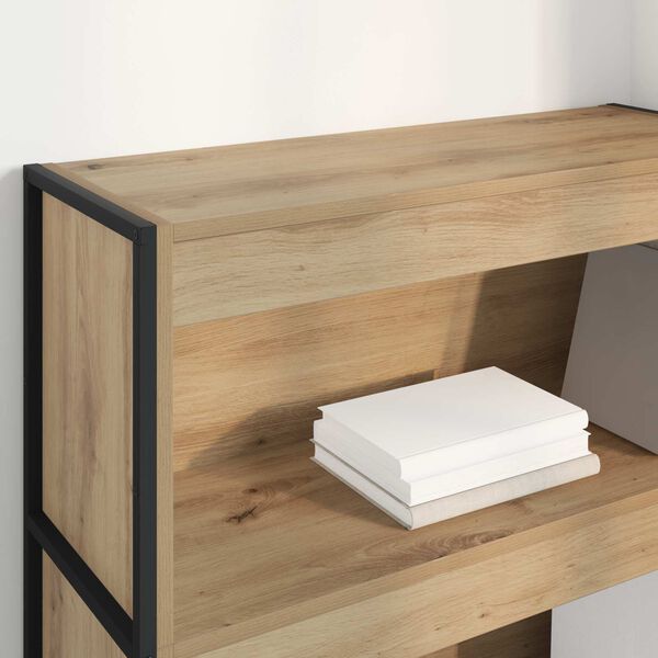 vidaXL Boekenkast Ambachtelijk eiken 80 x 30 x 155 cm Bewerkt hout