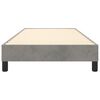 vidaXL Boxspring bed 100x200 cm fluweel lichtgrijs