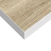 vidaXL Wandschap zwevend 60x23,5x3,8 cm MDF eikenkleurig en wit