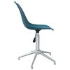 vidaXL Eetkamerstoelen draaibaar 4 st PP turquoise