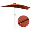 vidaXL Tuinparasol Terracotta 294 x 150 x 223 cm Polyester en staal