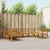 vidaXL Buiten bankenset 9 pcs Naturel Massief Acaciahout