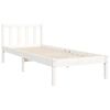 vidaXL Bedframe zonder matras massief grenenhout wit 90x190 cm
